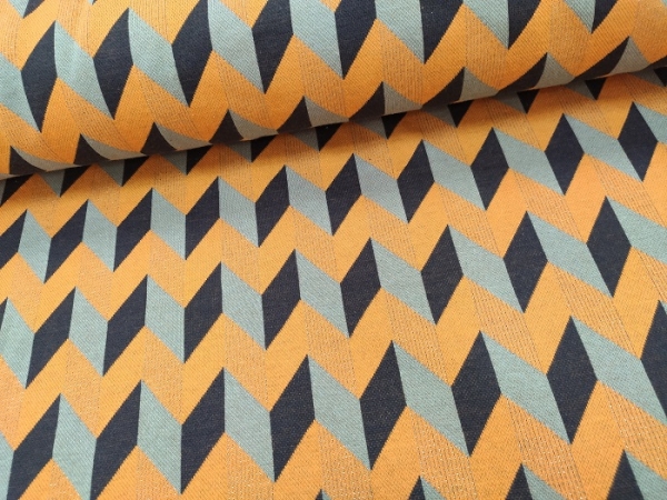 Albstoffe Bio Jacquard  - glory zigzag